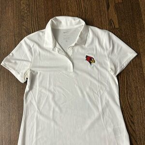 Nike White Polo ISU Redbirds